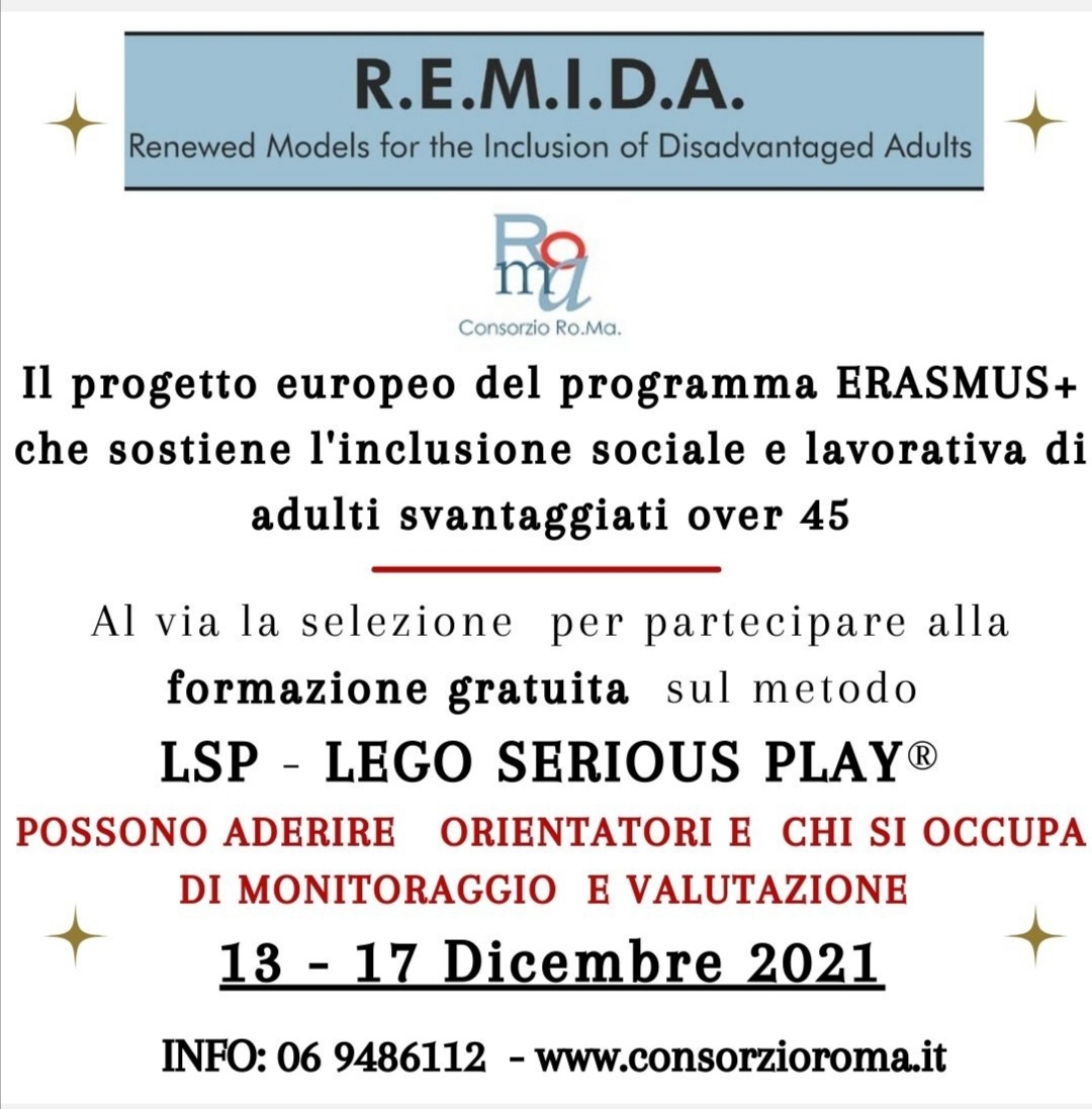 Al via il progetto europeo RE.M.I.D.A. Metodo – Lego Serious Play