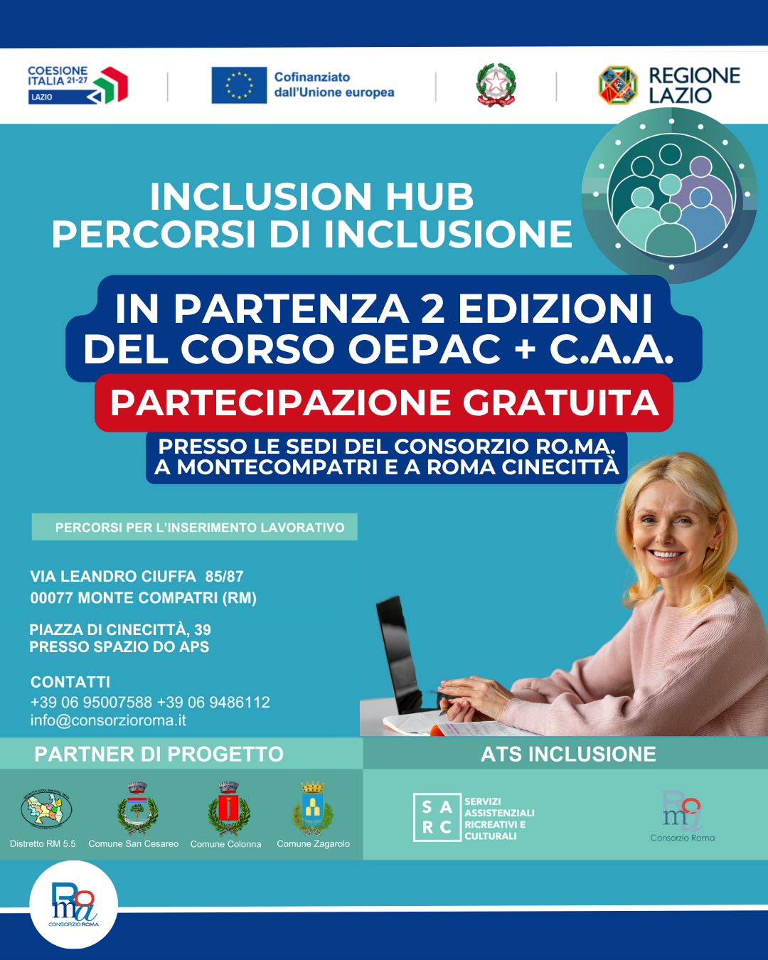 INCLUSION HUB: INIZIA LA FASE DI ORIENTAMENTO E FORMAZIONE PROFESSIONALE!