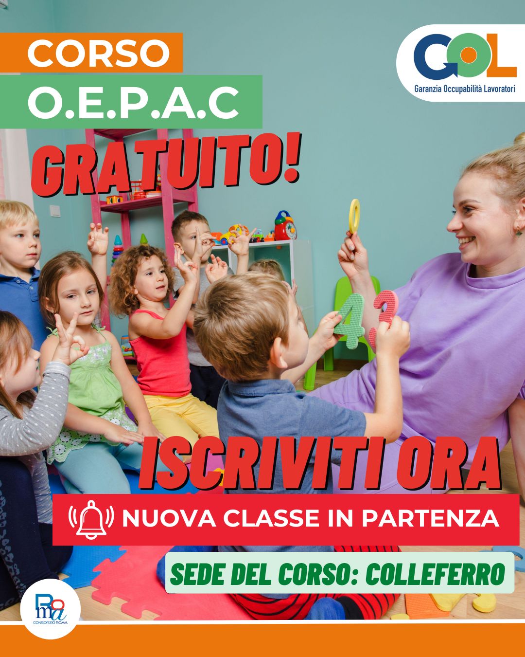 ‼️Programma GOL – Corso OEPAC in partenza a Colleferro!!